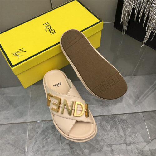 High Quality Luxury Fendi Cross Flat Sandals – Style 65939 product detail