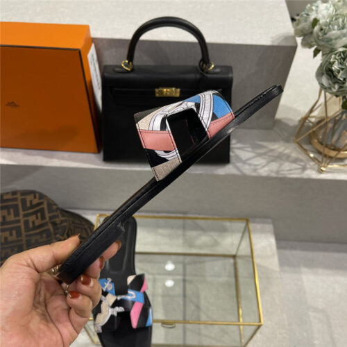 High Quality Luxury Hermes Early Spring New Color Slippers – Style 36035 product detail