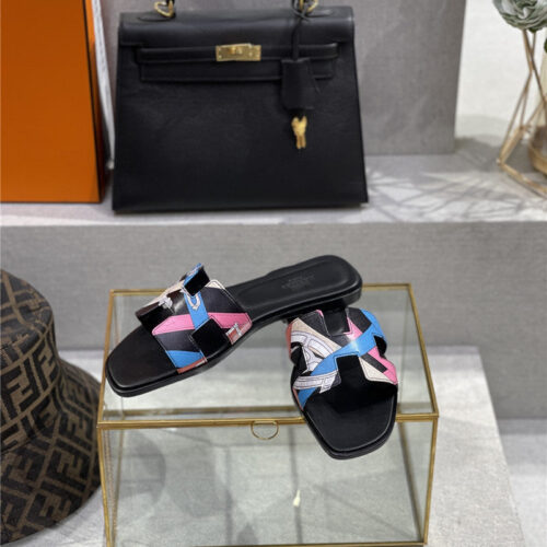 High Quality Luxury Hermes Early Spring New Color Slippers – Style 36035
