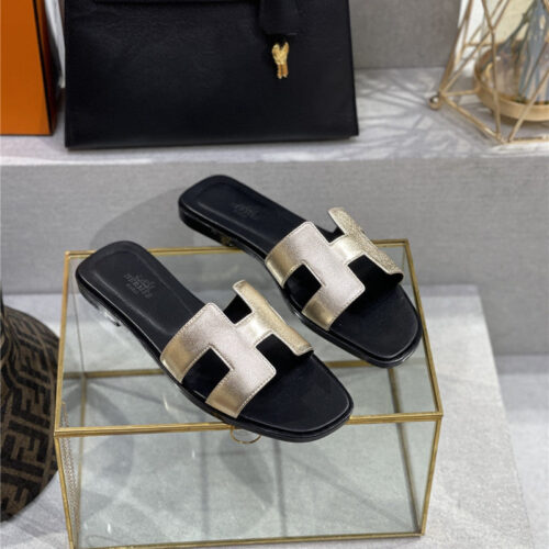 High Quality Luxury Hermes Early Spring New Color Slippers – Style 44515