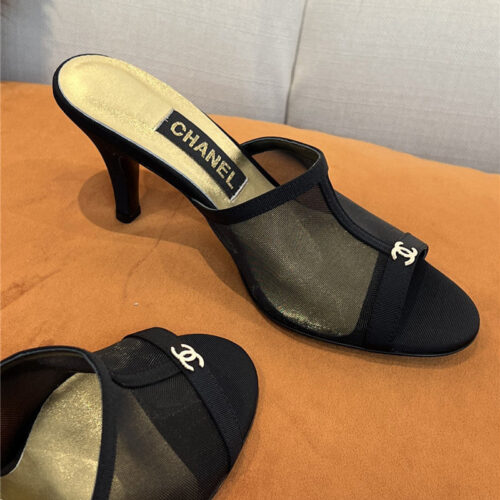 High Quality Luxury Chanel High Heel Slippers product detail