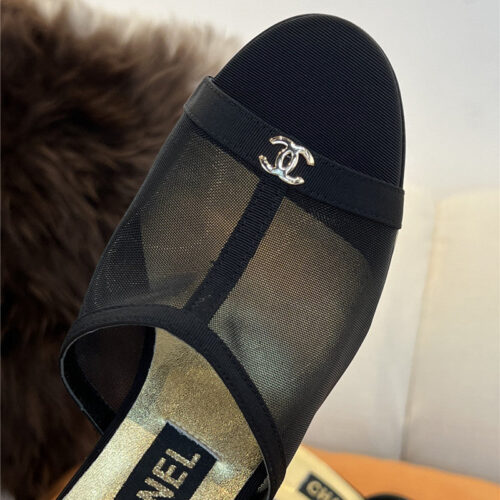 High Quality Luxury Chanel High Heel Slippers product detail