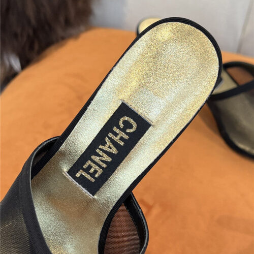 High Quality Luxury Chanel High Heel Slippers product detail