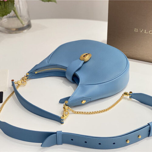 High Quality Luxury Bvlgari Serpenti Leather Hobo Bag – Style 42614 product detail
