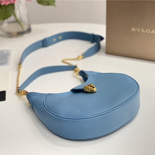 High Quality Luxury Bvlgari Serpenti Leather Hobo Bag – Style 42614 product detail