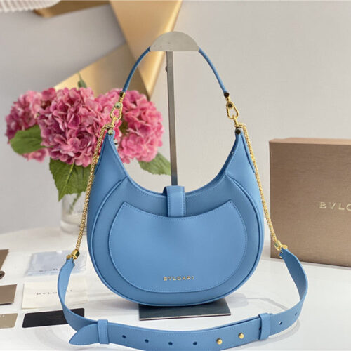High Quality Luxury Bvlgari Serpenti Leather Hobo Bag – Style 42614 product detail