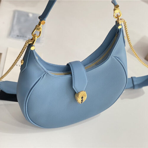 High Quality Luxury Bvlgari Serpenti Leather Hobo Bag – Style 42614 product detail