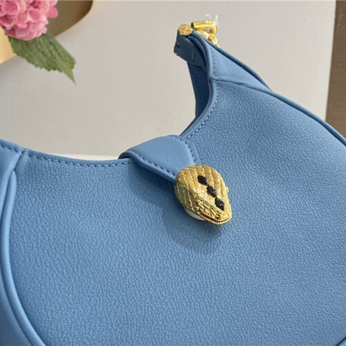 High Quality Luxury Bvlgari Mini Serpenti Leather Hobo Bag – Style 42541 product detail