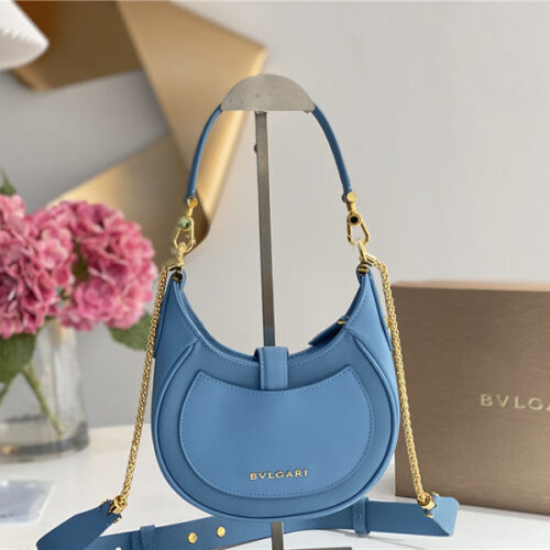 High Quality Luxury Bvlgari Mini Serpenti Leather Hobo Bag – Style 42541 alternate view
