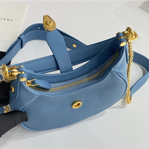 High Quality Luxury Bvlgari Mini Serpenti Leather Hobo Bag – Style 42541 product detail