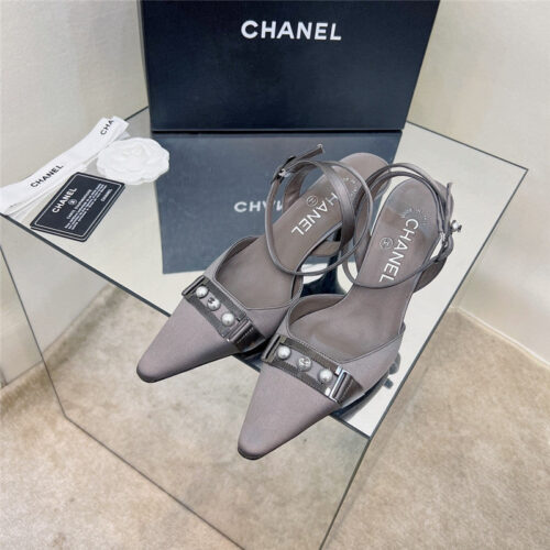 High Quality Luxury Chanel Pearl Buckle Sandals product detail