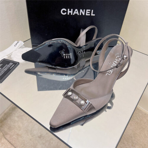 High Quality Luxury Chanel Pearl Buckle Sandals product detail