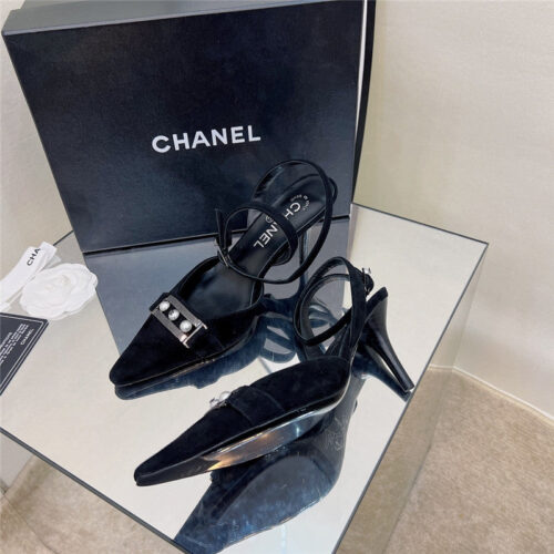 High Quality Luxury Chanel Pearl Buckle Sandals – Style 31110 alternate view
