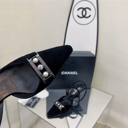 High Quality Luxury Chanel Pearl Buckle Sandals – Style 31110 product detail