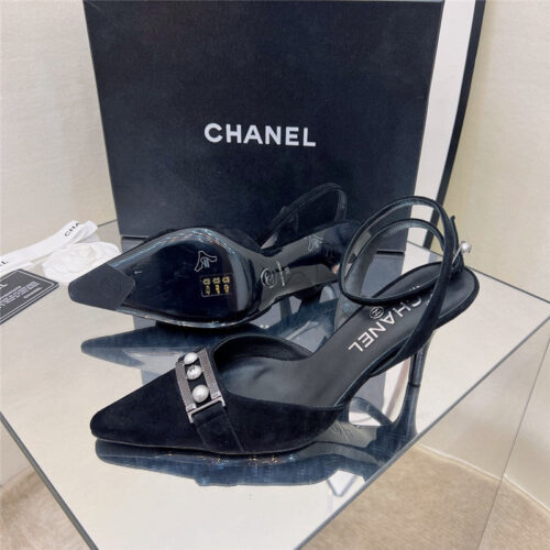 High Quality Luxury Chanel Pearl Buckle Sandals – Style 31110 product detail