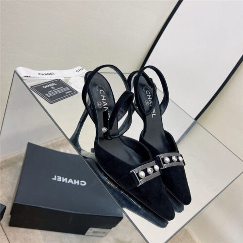 High Quality Luxury Chanel Pearl Buckle Sandals – Style 31110 product detail