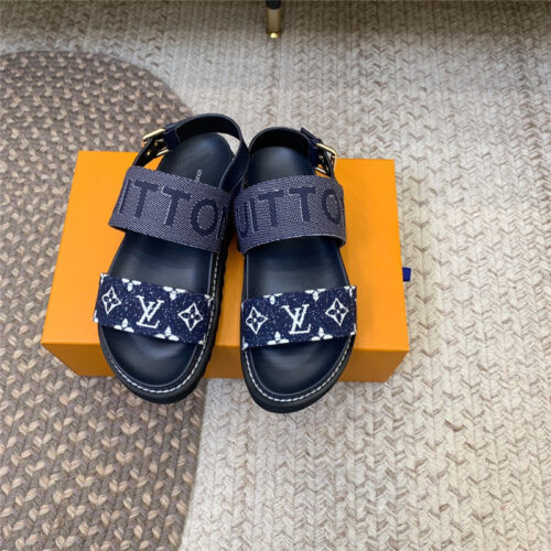 High Quality Luxury Louis Vuitton Flat Sandals – Style 41635