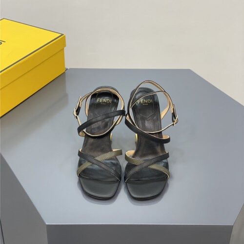 High Quality Luxury Fendi Mink Heeled Sandals product detail