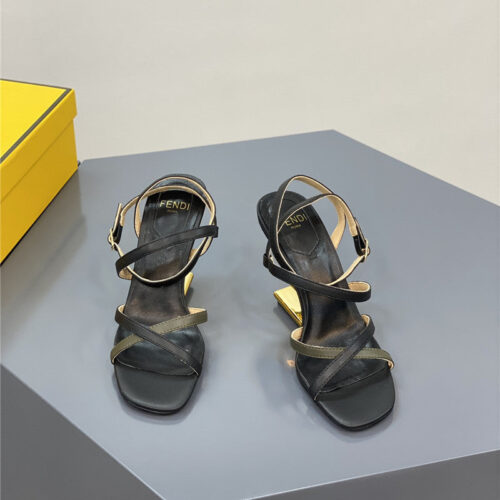 High Quality Luxury Fendi Mink Heeled Sandals product detail