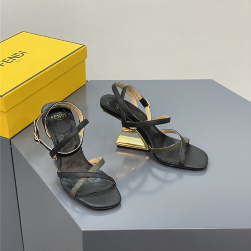 High Quality Luxury Fendi Mink Heeled Sandals product detail
