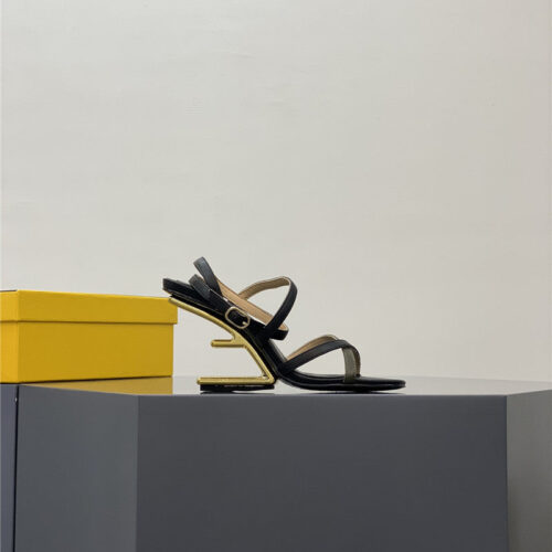 High Quality Luxury Fendi Mink Heeled Sandals product detail