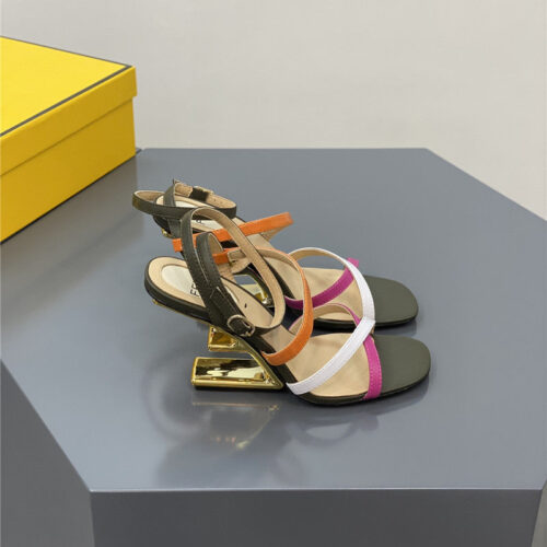 High Quality Luxury Fendi Mink Heeled Sandals – Style 75571 product detail