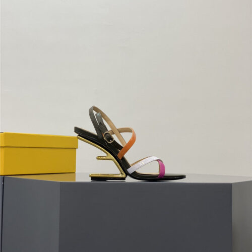 High Quality Luxury Fendi Mink Heeled Sandals – Style 75571 product detail