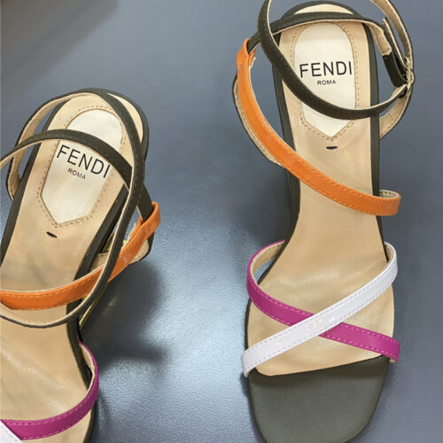 High Quality Luxury Fendi Mink Heeled Sandals – Style 75571 product detail