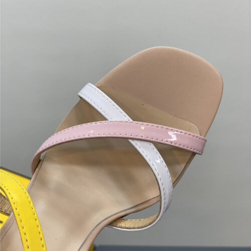 High Quality Luxury Fendi Mink Heeled Sandals – Style 37715 product detail