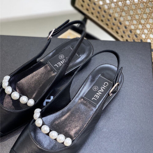 High Quality Luxury Chanel Pearl Sandals – Style 16390 product detail