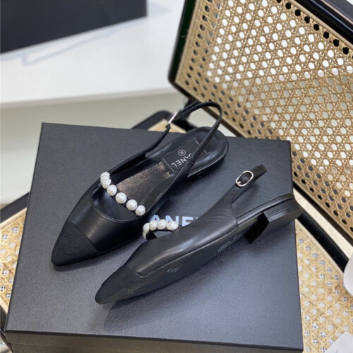 High Quality Luxury Chanel Pearl Sandals – Style 16390 product detail