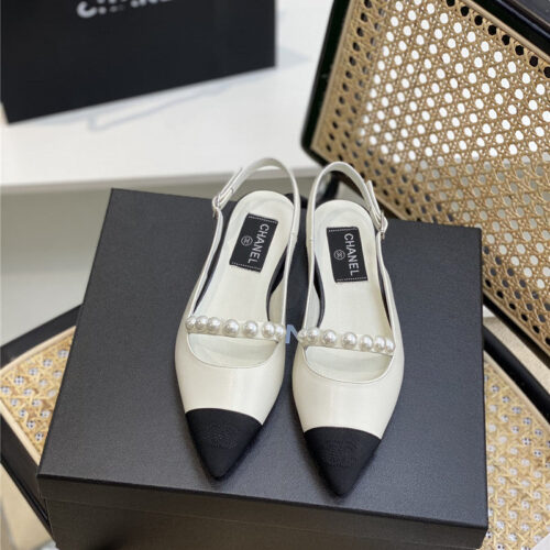 High Quality Luxury Chanel Pearl Sandals – Style 85318 alternate view
