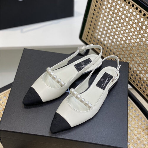 High Quality Luxury Chanel Pearl Sandals – Style 85318 product detail