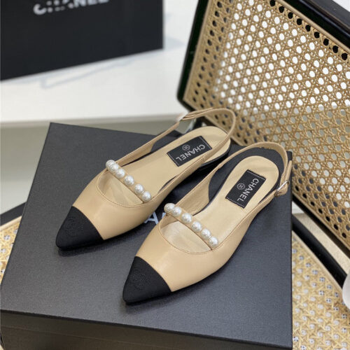 High Quality Luxury Chanel Pearl Sandals – Style 54246 alternate view