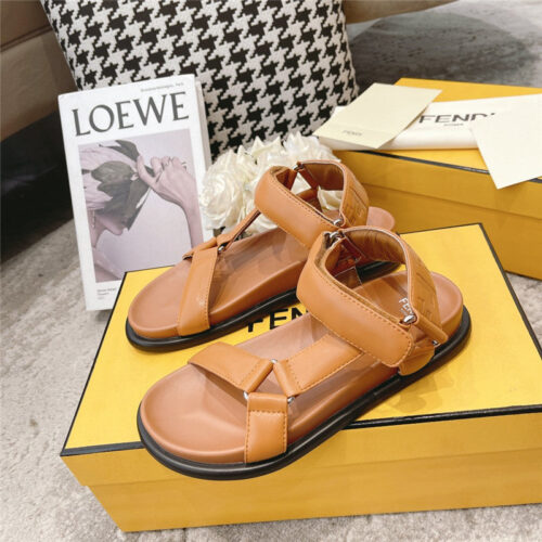 High Quality Luxury Fendi Letters Webbing Sandals – Style 68435 product detail