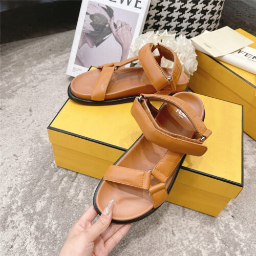 High Quality Luxury Fendi Letters Webbing Sandals – Style 68435 product detail