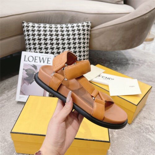 High Quality Luxury Fendi Letters Webbing Sandals – Style 68435 product detail