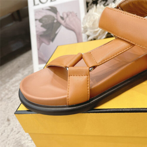 High Quality Luxury Fendi Letters Webbing Sandals – Style 68435 product detail