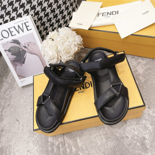 High Quality Luxury Fendi Letters Webbing Sandals – Style 13075 product detail