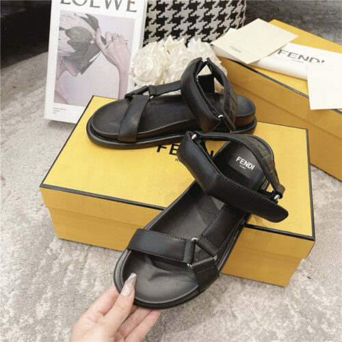 High Quality Luxury Fendi Letters Webbing Sandals – Style 13075 product detail