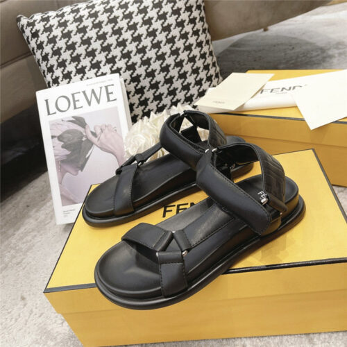 High Quality Luxury Fendi Letters Webbing Sandals – Style 13075 alternate view