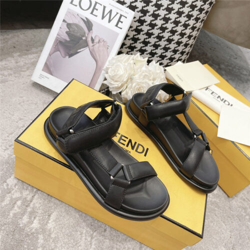 High Quality Luxury Fendi Letters Webbing Sandals – Style 13075