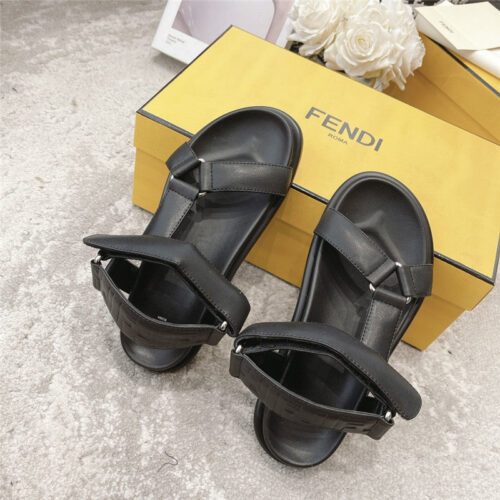 High Quality Luxury Fendi Letters Webbing Sandals – Style 13075 product detail