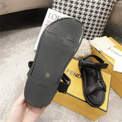 High Quality Luxury Fendi Letters Webbing Sandals – Style 13075 product detail