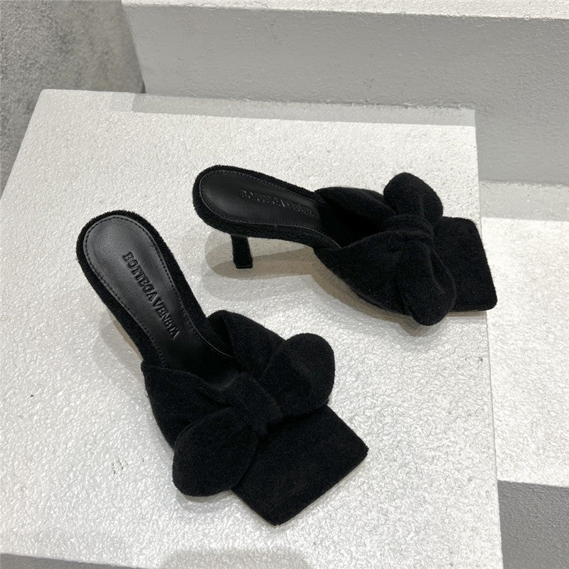 High Quality Luxury Bottega Veneta Bow Sandals – Style 69062
