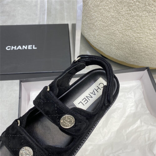 High Quality Luxury Chanel Velcro Sandals – Style 15494 product detail