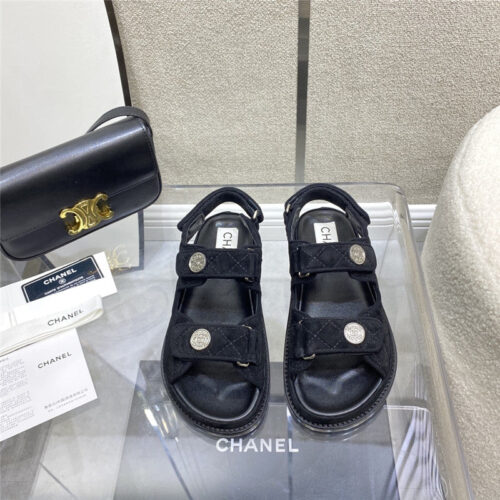 High Quality Luxury Chanel Velcro Sandals – Style 15494 product detail