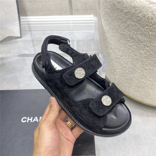 High Quality Luxury Chanel Velcro Sandals – Style 15494 product detail