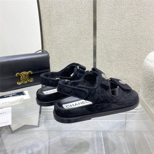High Quality Luxury Chanel Velcro Sandals – Style 15494 product detail