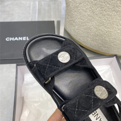 High Quality Luxury Chanel Velcro Sandals – Style 15494 product detail